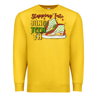 Lemon stepping into juneteenth Premium Sweatshirt - MaliasSmallBusiness