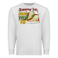 Oatmeal Heather stepping into juneteenth Premium Sweatshirt - MaliasSmallBusiness