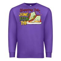 Purple stepping into juneteenth Premium Sweatshirt - MaliasSmallBusiness