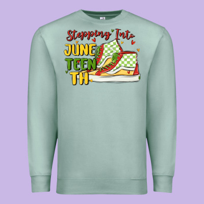 Stepping Into Juneteenth Premium Sweatshirt Designed By Maliassmallbusiness