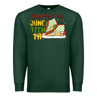 Sports Green stepping into juneteenth Premium Sweatshirt - MaliasSmallBusiness
