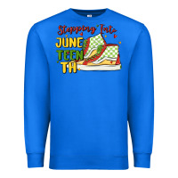 True Royal stepping into juneteenth Premium Sweatshirt - MaliasSmallBusiness