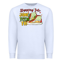 White stepping into juneteenth Premium Sweatshirt - MaliasSmallBusiness