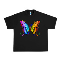 Black rainbow butterfly Urban Heavy Tee - Zillion Design Studio