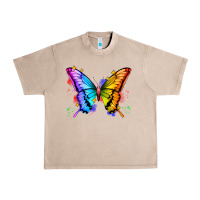 French Oak rainbow butterfly Urban Heavy Tee - Zillion Design Studio