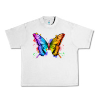 Lunar Rock rainbow butterfly Urban Heavy Tee - Zillion Design Studio
