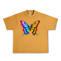 Peanut Butter rainbow butterfly Urban Heavy Tee - Zillion Design Studio