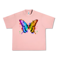 Salmon rainbow butterfly Urban Heavy Tee - Zillion Design Studio
