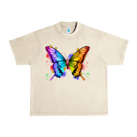 Sandshell rainbow butterfly Urban Heavy Tee - Zillion Design Studio