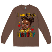 Chestnut i am black history Long Sleeve Tee - HRA Design Shop