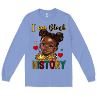 Colony Blue i am black history Long Sleeve Tee - HRA Design Shop