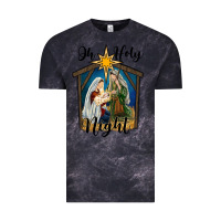Cloud Black oh holy night holy family Vintage Tee - RanaPortraitStore