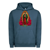Pigment Midnight Navy Our Lady of Guadalupe Urban Hoodie - Bettercallsaul