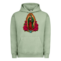 Pigment Oil Green Our Lady of Guadalupe Urban Hoodie - Bettercallsaul