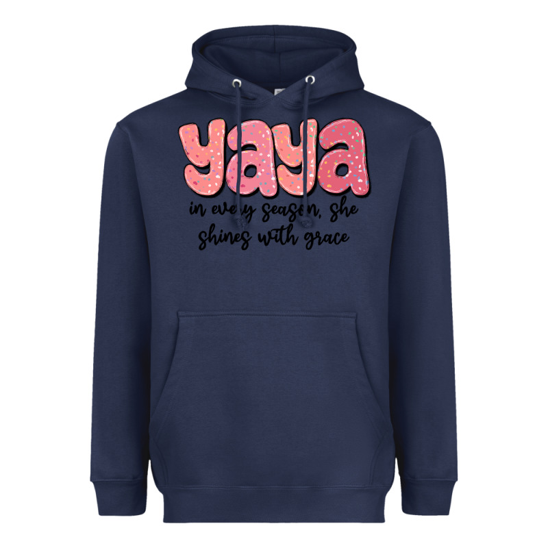 Yaya In Every Season, She Shines With Grace Heavyweight Hoodie by MaliasSmallBusiness | Teevron