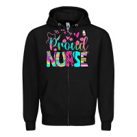Black proud nurse Zipper Hoodie - BundleAndBundleShop