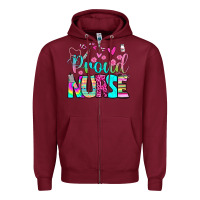 Proud Nurse Zipper Hoodie | Teevron
