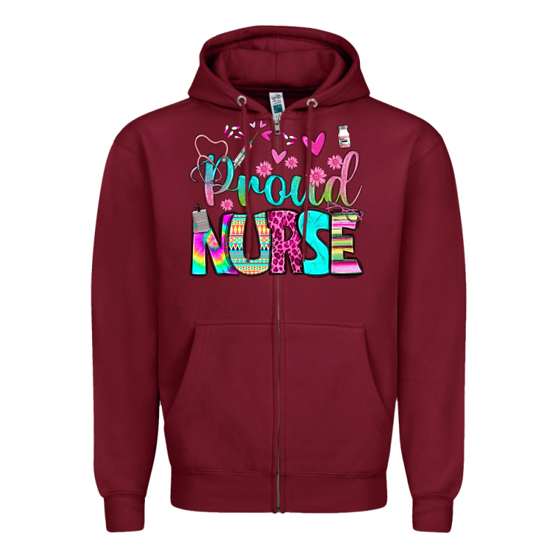 Proud Nurse Zipper Hoodie by BundleAndBundleShop | Teevron