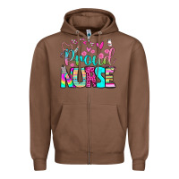 Chestnut proud nurse Zipper Hoodie - BundleAndBundleShop
