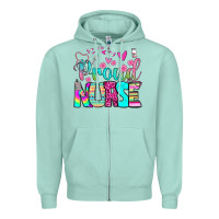 Seafoam proud nurse Zipper Hoodie - BundleAndBundleShop