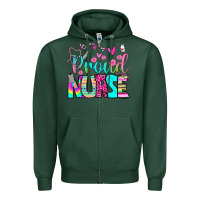 Sports Green proud nurse Zipper Hoodie - BundleAndBundleShop