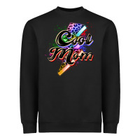 Black cool mom Heavyweight Sweatshirt - Zillion Design Studio