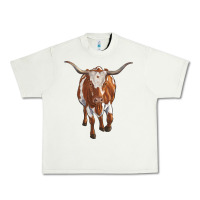 Pistachio longhorn cow Urban Heavy Tee - RanaPortraitStore