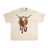 Sandshell longhorn cow Urban Heavy Tee - RanaPortraitStore