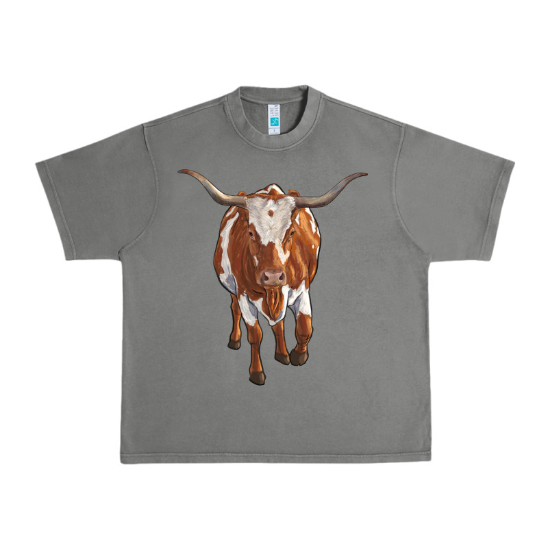 Longhorn Cow Urban Heavy Tee by RanaPortraitStore | Teevron