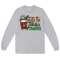 Moon Dust coffee gives me teacher powers Long Sleeve Tee - CowhideDigitalArt