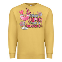 Antique Gold even cupid needs a margarita Premium Sweatshirt - MaliasSmallBusiness