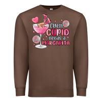 Chestnut even cupid needs a margarita Premium Sweatshirt - MaliasSmallBusiness