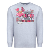 Heather Grey even cupid needs a margarita Premium Sweatshirt - MaliasSmallBusiness