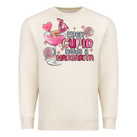 Sandshell even cupid needs a margarita Premium Sweatshirt - MaliasSmallBusiness