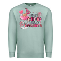 Seafoam even cupid needs a margarita Premium Sweatshirt - MaliasSmallBusiness