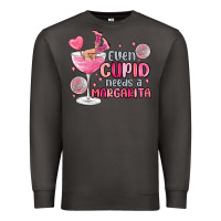 Smoke even cupid needs a margarita Premium Sweatshirt - MaliasSmallBusiness