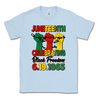 Dusty Blue juneteenth celebrating black freedom Classic Tee - HRA Design Shop