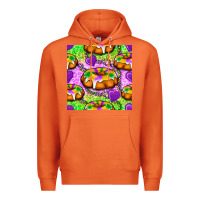 Carrot Mardi Gras king cake seamless pattern Premium Hoodie - BundleAndBundleShop