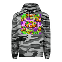Slate Camo Mardi Gras king cake seamless pattern Premium Hoodie - BundleAndBundleShop
