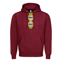 Burgundy mimi sunflower leopard  pen wrap Zipper Hoodie - Artiststas
