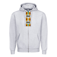 Heather Grey mimi sunflower leopard  pen wrap Zipper Hoodie - Artiststas