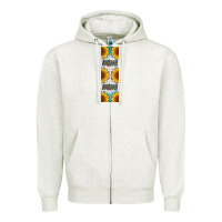 Oatmeal Heather mimi sunflower leopard  pen wrap Zipper Hoodie - Artiststas
