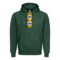 Sports Green mimi sunflower leopard  pen wrap Zipper Hoodie - Artiststas