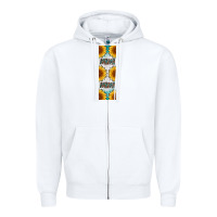 White mimi sunflower leopard  pen wrap Zipper Hoodie - Artiststas