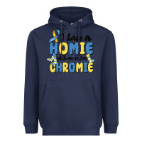 Navy i have homie with an extra chromie Heavyweight Hoodie - MaliasSmallBusiness