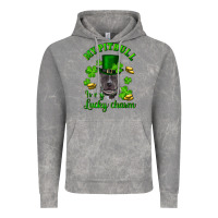 Cloud Rock St. Patrick's Day My Pitbull Is My Lucky Charm With Hat Vintage Hoodie - RanaPortraitStore