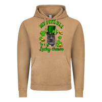 St. Patrick's Day My Pitbull Is My Lucky Charm With Hat Vintage Hoodie | Teevron