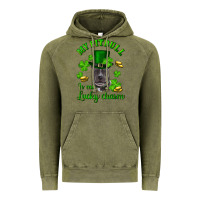Vintage Olive St. Patrick's Day My Pitbull Is My Lucky Charm With Hat Vintage Hoodie - RanaPortraitStore