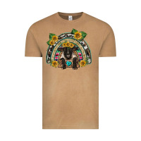 Vintage Camel suffolk ewe front sunflowers rainbow Vintage Tee - BarkalooDesign