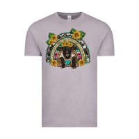 Vintage Zinc suffolk ewe front sunflowers rainbow Vintage Tee - BarkalooDesign
